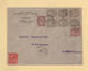 Alexandrie - Egypte - 12 Mars 1921 - Affranchissement Mixte Port Said Alexandrie - Type Blanc - Storia Postale