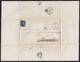 Belgium ANVERS Folded 'Mourning' Cover Sorgen Brief Lettre 1855 BRUXELLES Leopold I. Imperf. THICK Paper (3 Scans) - 1849-1865 Medaillons (Varia)