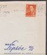 NORVEGE  90o. Jaune-orange Y.T.385A    SEUL Sur Enveloppe  Fenetre Pub Coupée    De OSLO  Le 10 12 1964 - Cartas & Documentos