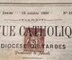 Sage 2c #85 Journal Complet REVUE CATHOLIQUE DIOCÉSE DE TARBES 1881 Annulation Typographique (France 63 Lettre Newspaper - 1877-1920: Semi Modern Period