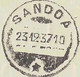 (°) BELGIAN CONGO / CONGO BELGE =  SANDOA CANCELATION STUDY = 9 STAMPS (VARIA INCLUDING 1 COB 115 STAMPS) [A] - Abarten Und Kuriositäten