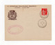 !!! ENVELOPPE ENTIER POSTAL 50C PAIX AVEC REPIQUAGE EXPO PHILATELIQUE DE MAMERS DE 1937 - Umschläge Mit Aufdruck (vor 1995)