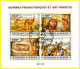 Petite Feuille De 4 T.-P. Dentelés Oblitérés Hommes Préhistoriques Et Art Pariétal - Michel 3253-3256KB - Burundi 2013 - Used Stamps