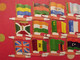 15 Plaquettes Drapeaux L'Alsacienne Afrique Somalie Lesotho Cameroun Libye Gabon Malawi Niger Zambie... Drapeau. Lot 15 - Placas En Aluminio (desde 1961)