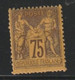 France N° 99 Avec Charnière * Fraicheur Postale Des Dents Irrégulières - 1898-1900 Sage (Tipo III)