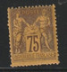 France N° 99 Avec Charnière * Fraicheur Postale Des Dents Irrégulières - 1898-1900 Sage (Type III)