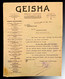 Facture Ancienne GEISHA Luxembourg 1938 Produits Chimiques - Luxemburg