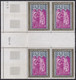 Andorre   .   Y&T   .   221/223    .    Blocs De 4  (3 Scans)   .    **   .    Neuf SANS Charniere    .     MNH - Ungebraucht