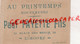 87-LIMOGES- CHROMO OPERA WERTHER MASSENET-MAGASIN AU PRINTEMPS PAUL FAYETTE FILS-20 PLACE DSE BANCS - Andere & Zonder Classificatie