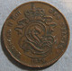 Belgique 2 Cents 1870 Leopold II ,  Légende Française , En Cuivre, KM# 35.1 - 2 Cents
