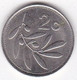 Malte 2 Cents 1991 , Cupronickel, KM# 93 - Malte