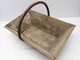 Delcampe - *TRES ANCIEN PANIER DE VENDANGE CEUILLETTE AU JARDIN BOIS POIGNEE CUIVRE  E - Art Populaire