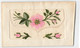 CPA Fantaisie Brodée Fleurs - Enveloppe Brodée - Embroidered