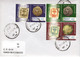 ROMANIA: OLD STAMPS & COINS , Stamps + Vignettes On Circulated Cover - Registered Shipping! - Brieven En Documenten