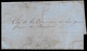 1861 RARE ARGENTINA STAMPLESS ENTIRE - MENDOZA (MENDONÇA) EARTHQUAKE TERREMOTO ERDBEBEN TREMBLEMENT DE TERRE - Prefilatelia