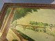 Delcampe - + TABLEAU PEINTURE A L'HUILE ENCADRE + Rivière Fleuve Pont Cadre - Huiles