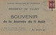 CARTE. REGIMENT DECLUNY. SAONE-LOIRE. 11 8 44. PETAIN CROIX DE LORRAINE. FFI. N° 3018. SOUVENIR DE LA JOURNEE DU 11 AOUT - Guerra De 1939-45