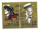 ARISTIDE BRIANT, MAURICE CHEVALIER EN PAIRE ( CACHET  1ER JOUR 1990 ) SUR LETTRE FLAMME LA POSTE 2011, CURIOSITE A VOIR - Storia Postale