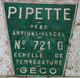 Ancien OUTIL Spécial GECO - Pipette PÈSE Antigel Batterie Véhicules - Verre Plastique -" Laissé Dans Son Jus "-vers 1960 - Autres Appareils