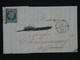 L32 FRANCE  BELLE LETTRE 1854  ETOILE DE PARIS  A CHATEAUNEUF + NAPOLEON N° 10+ TEMOIGNAGE +AFF.INTERESSANT +++ - 1852 Louis-Napoléon