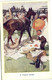 PC LAWSON WOOD, ARTIST SIGNED, A WALK OVER, Vintage Postcard (b35399) - Wood, Lawson