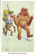 PC LAWSON WOOD, ARTIST SIGNED, GRAN'POP'S GOES HIKING, Vintage Postcard (b35376) - Wood, Lawson