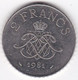 MONACO. 2 FRANCS 1981 RAINIER III, En Nickel - 1960-2001 Neue Francs