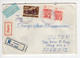 1963. YUGOSLAVIA,SERBIA,BELGRADE,REGISTERED,EXPRESS AIRMAIL COVER TO SWITZERLAND,SNAKE - Airmail