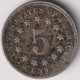 1868 , SHIELD NICKEL - 1866-83: Shield