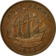 Monnaie, Grande-Bretagne, Elizabeth II, 1/2 Penny, 1955, TTB, Bronze, KM:896 - C. 1/2 Penny