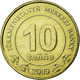 Monnaie, Turkmanistan, 10 Tenge, 2009, SUP, Laiton, KM:98 - Turkmenistán