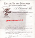 17- LA ROCHELLE- RARE BELLE FACTURE A. CHAUVET FILS-DOMAINE DE VAUGOUIN-BOUILLEUR-EAUX DE VIE CHARENTES-CHARENTE-1890 - Lebensmittel