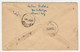 WW2 LETTER, CENSORED TARGU JIU NR 2, KING MICHAEL STAMPS ON REGISTERED COVER, 1944, ROMANIA - 2de Wereldoorlog (Brieven)