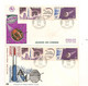 ARCHIPEL DES COMORES 1962/66 5 F.D.C. ESPACE 1 ER JOUR - Lettres & Documents