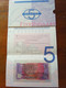 AUSTRALIA  5 FIVE DOLLARS DE LUX  FOLDER 1995 LOW NUMBERED UNCIRCOLATED $ NOTE PREFIX AA - 1992-2001 (billetes De Polímero)