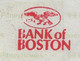 Hong Kong 1990 Cover Fragment Meter Stamp Neopost 205/2205 Label Pitney Bowes Slogan Bank Of Boston Eagle Bird Of Prey - Brieven En Documenten