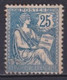 MOUCHON RETOUCHE - 1902 - YVERT N° 127 * MH DEFECTUEUX (AMINCI)- COTE = 120 EUR. - 1900-02 Mouchon