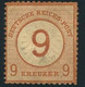 1872, 9 Auf 9 Kreuzer Brustschild Ungebraucht Ohne Gummi ( Mi 30,(*( - Unused Stamps