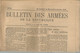 JOURNAL BULLETIN DES ARMEES 6 Janvier 1915 Médaillés Militaire WW1 Guerre  Médaille Bléssés - Informations Générales
