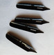 Delcampe - Lot De 4 Plumes Noires Estampées J Doré J N°808 Gilbert  Blanzy Poure - Pens