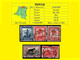 (°) BELGIAN CONGO / CONGO BELGE =  TITULE CANCELATION STUDY 5 STAMPS VARIA 1942 PALM SET [B] - Variétés Et Curiosités