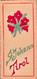 Vers 1950 ? Rare Carte Souvenir De ST JOHANN TIROL / FLEURS PEINTE A LA MAIN - St. Johann In Tirol