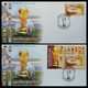 2022 NOV 22 Bangladesh FIFA World Cup Qatar 1v Football Soccer Stadium Flag Trophy 1v Stamp FDC + SS FDC NEW ISSUE!!! - 2022 – Qatar