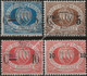 SM8-11U - San Marino 1892, Sassone Nr. 8/11, Serie Completa Di 4 Francobolli Usati Per Posta - Usati