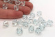 Lot 8 Perles Cristal Autrichien Swarovski Toupie Bicone Bleu Ciel Diamètre 8 Mm Perle - Parels