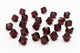 Lot 20 Perles Cristal Autrichien Swarovski Toupie Bicone Burgundy Diamètre 4 Mm Perle - Perlen