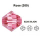Lot 10 Perles Cristal Autrichien Swarovski Toupie Bicone Rose Diamètre 8 Mm Perle - Perle