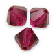 Lot 10 Perles Cristal Autrichien Swarovski Toupie Bicone Ruby Diamètre 8 Mm Perle - Parels