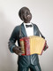 Delcampe - Statue Joueur De Jazz. Accordéoniste. Ceramique. - Autres & Non Classés