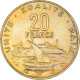 Monnaie, Djibouti, 20 Francs, 1999, Paris, SPL, Bronze-Aluminium, KM:24 - Djibouti